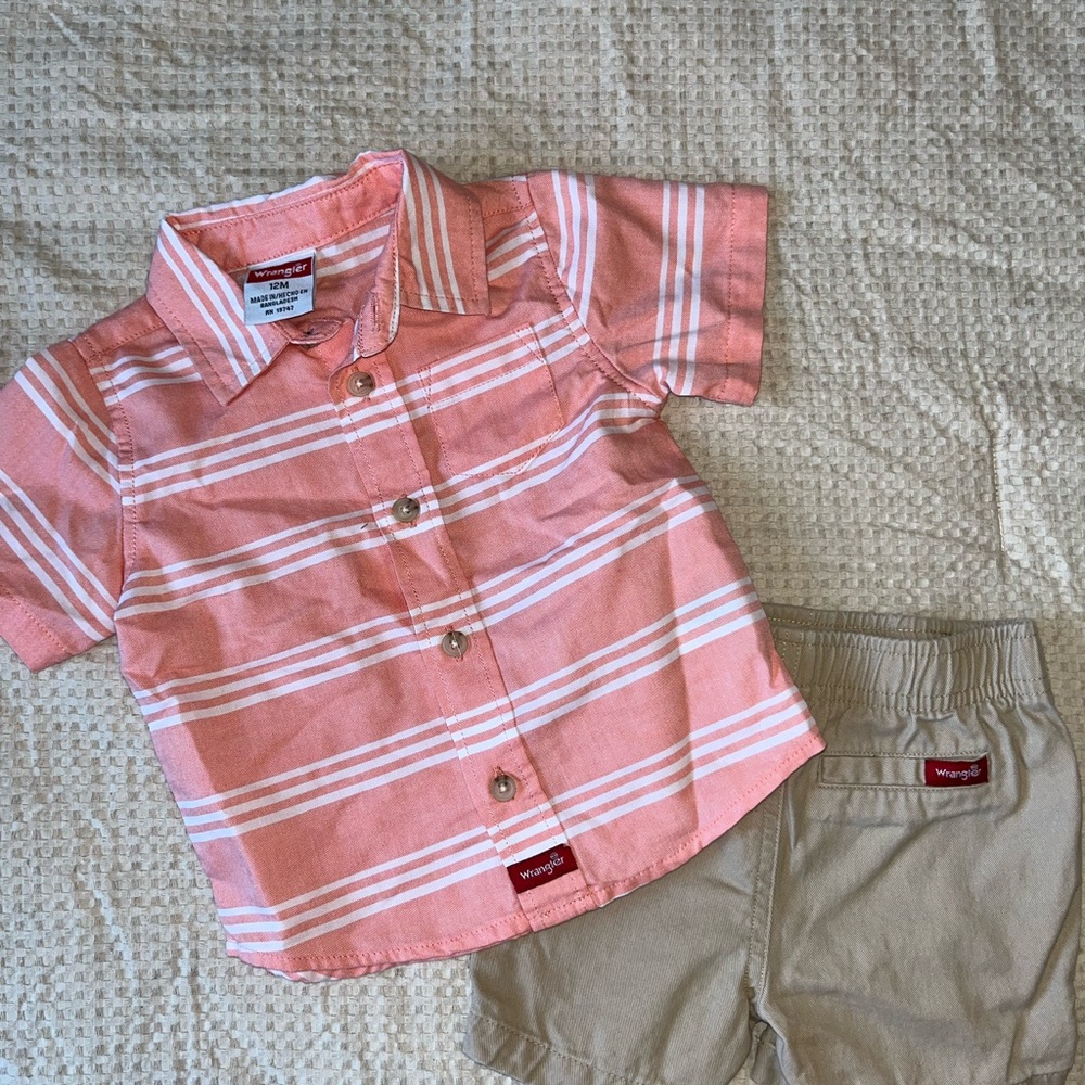 Baby Boys Wrangler Shorts Outfit